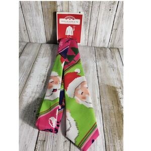Holiday Time Mens Novelty Santa Tie Set XL 2XL